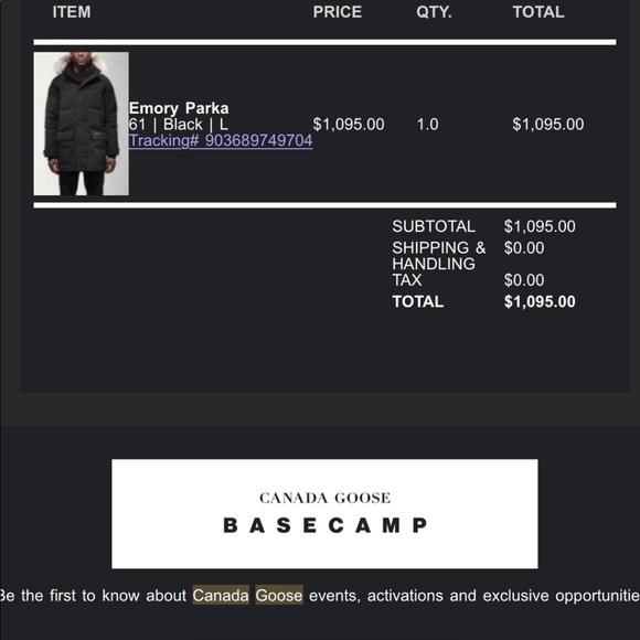 CANADA GOOSE EMORY PARKA SIZE L - Picture 5 of 5